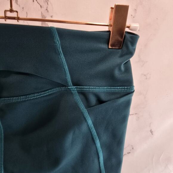 Janji Leggings Womens Small Blue Green Crop High Rise Capri Active Pockets - Picture 11 of 11